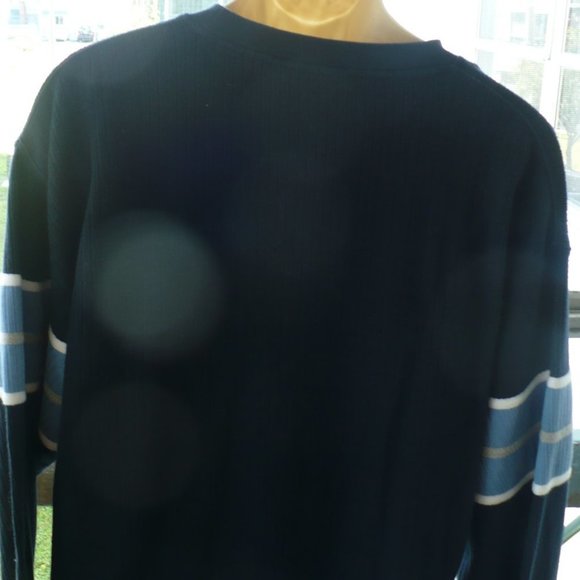 ❤️ COLO WEAR Men's Blue Outdoor Top SIZE XL 100% Cotton Knit Sweater - Picture 6 of 7